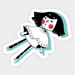 Falling Down Sticker